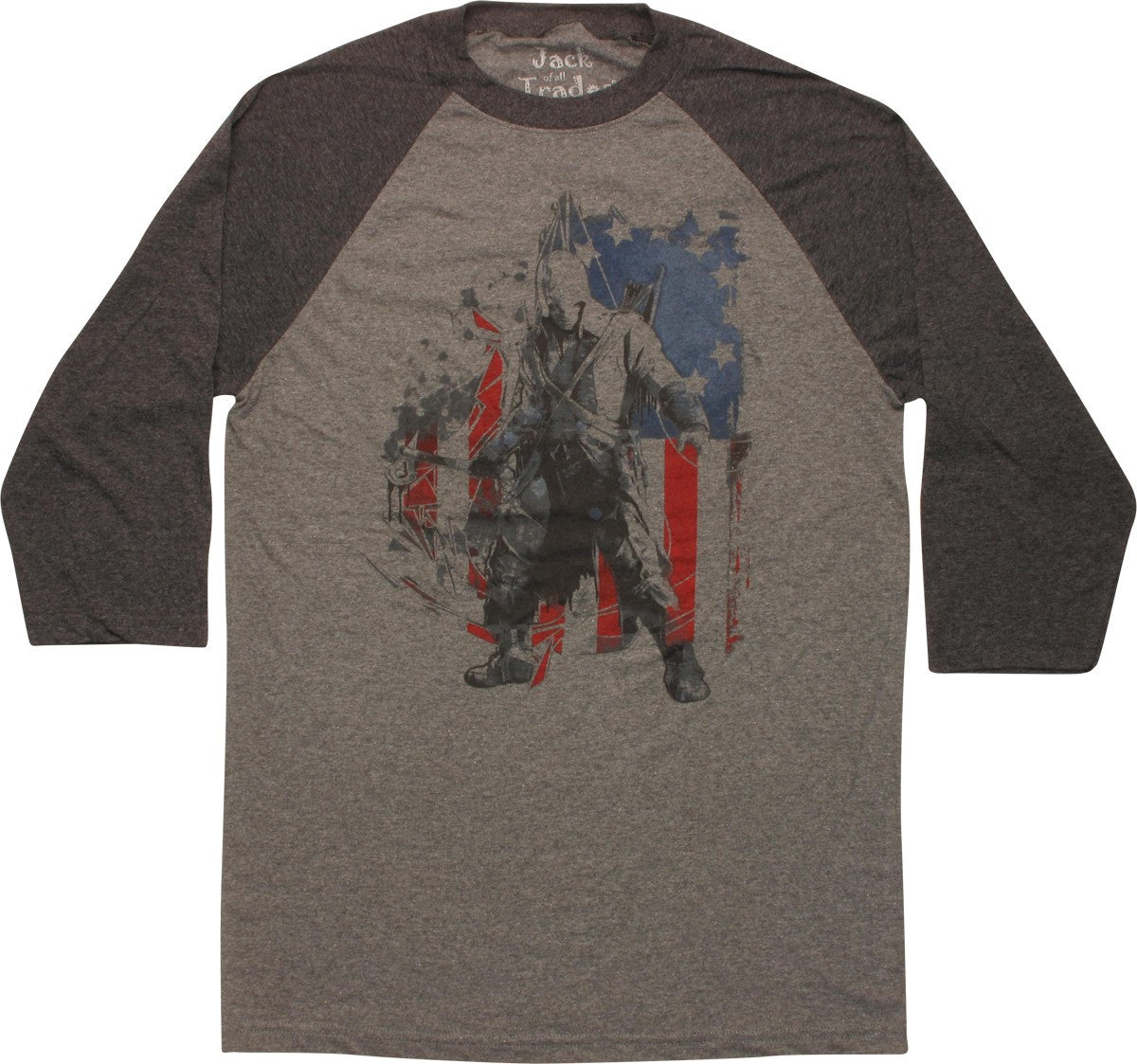 Assassins Creed Stars Stripes 3/4 Raglan T-Shirt
