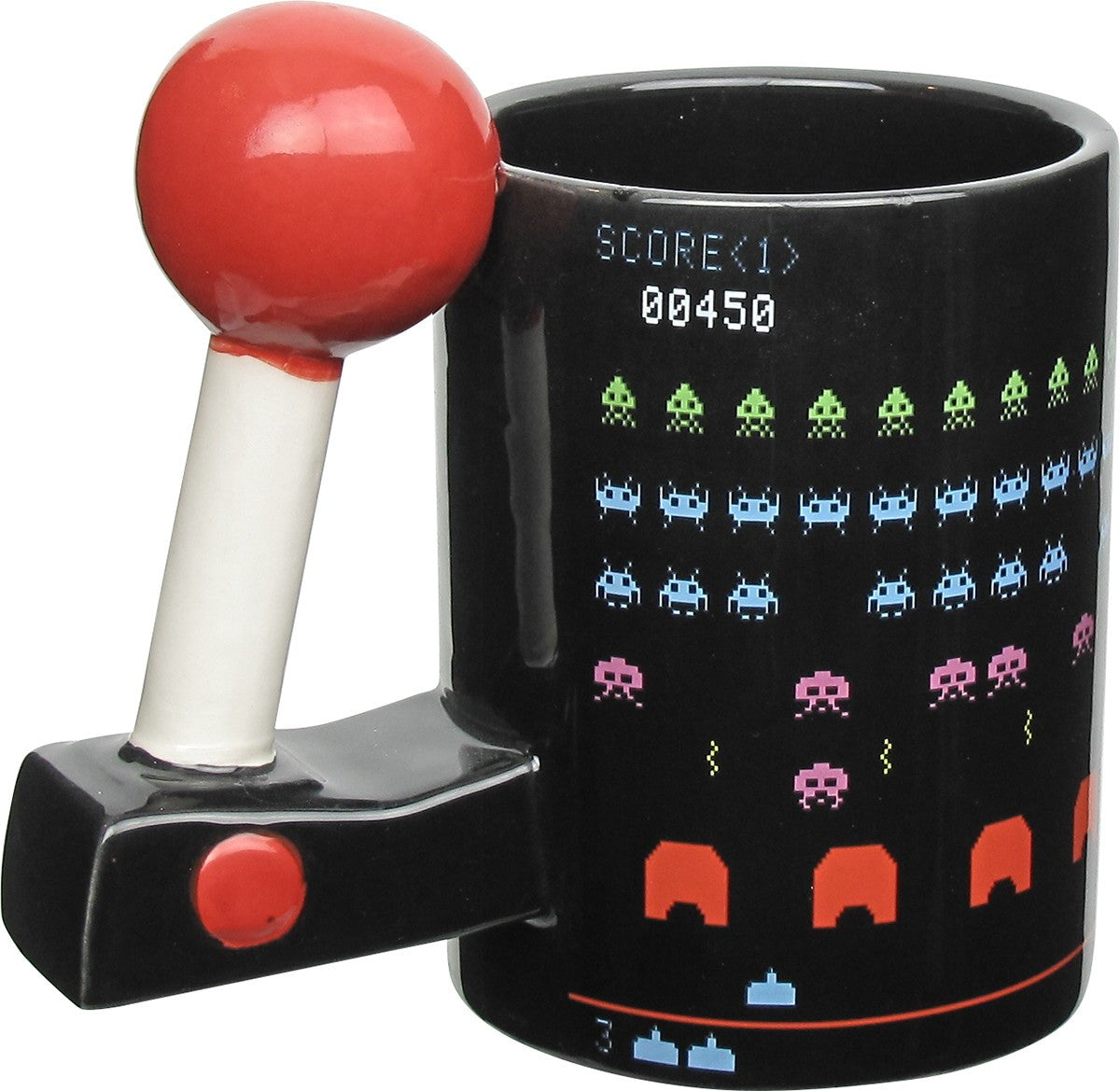 Atari Space Invaders Joystick Sculpted Handle Mug
