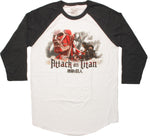 Attack on Titan Colossal Fight Raglan T-Shirt