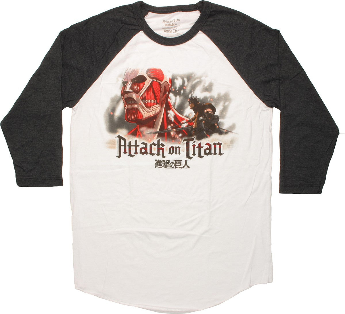 Attack on Titan Colossal Fight Raglan T-Shirt