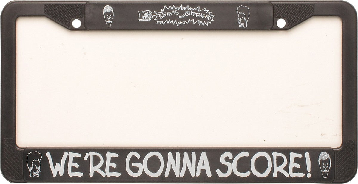 Beavis and Butthead Score License Plate Frame