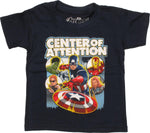 Avengers Center of Attention Navy Toddler T-Shirt