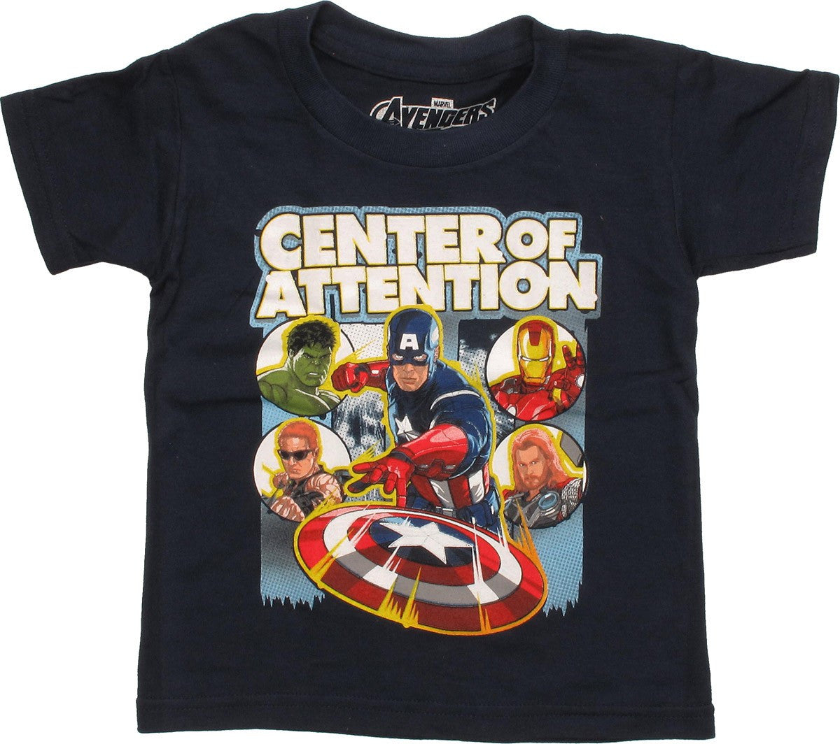 Avengers Center of Attention Navy Toddler T-Shirt