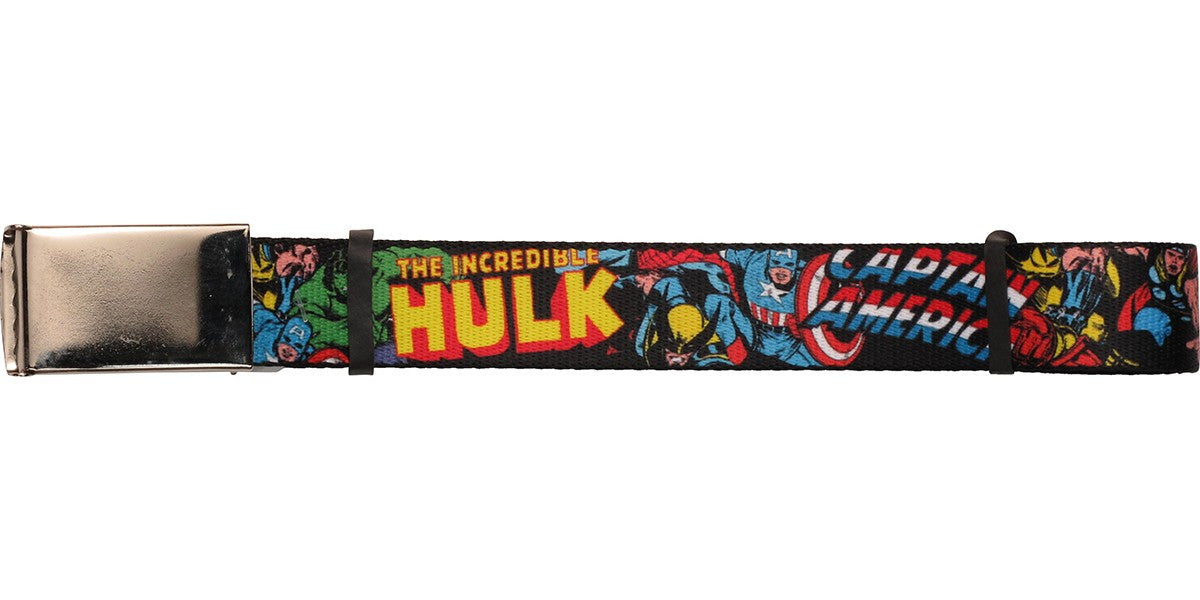Avengers Characters and Names Mesh Belt