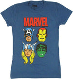Avengers Four Faces Baby Tee