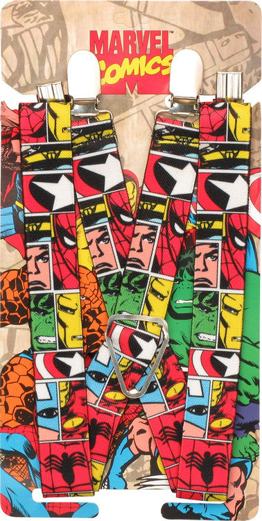 Avengers Group Faces Square Suspenders