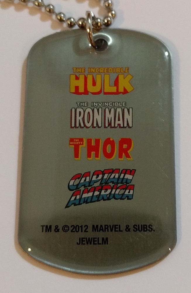 Avengers Group Names Single Dog Tag