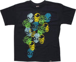 Avengers Head Stamp Navy Youth T Shirt