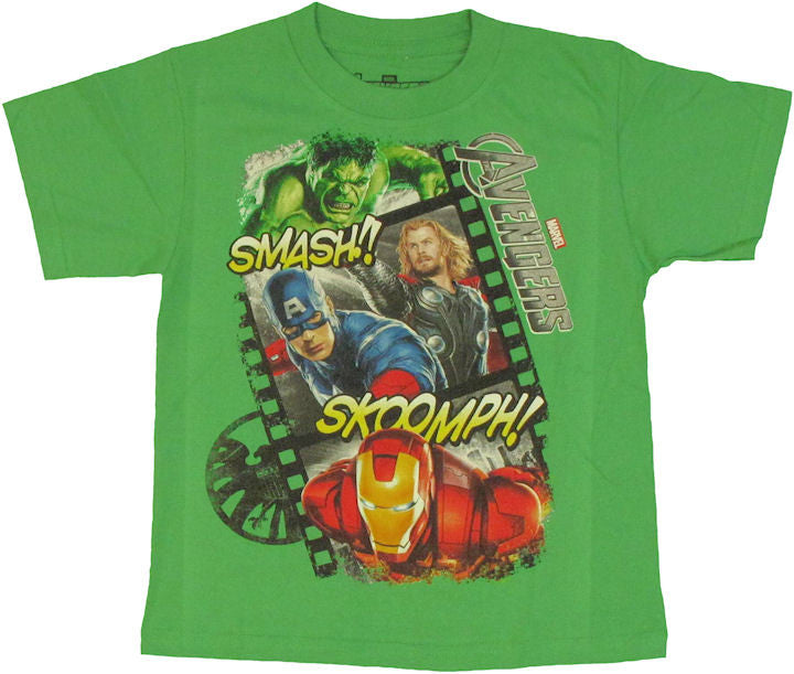 Avengers Movie Film Strip Juvenile T Shirt