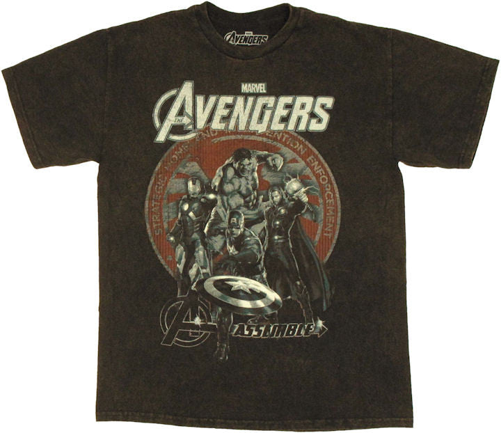 Avengers Movie Group Seal T Shirt