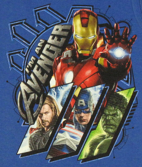 Avengers Movie Panels Sleeveless Youth T Shirt