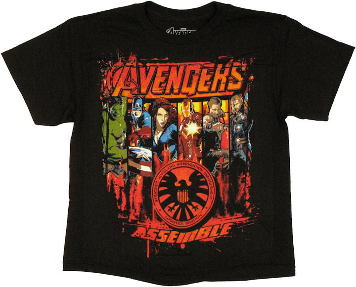 Avengers Movie SHIELD Squad Youth T Shirt