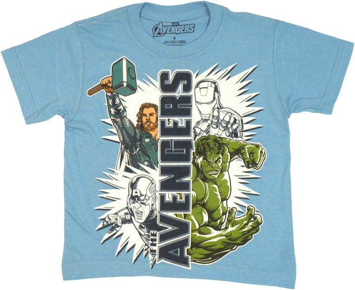 Avengers Movie UV Ink Juvenile T Shirt