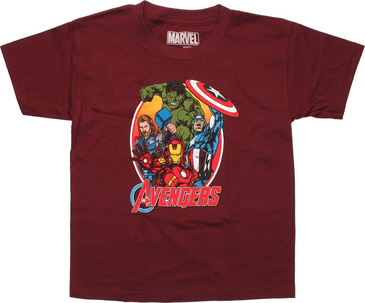 Avengers Oval Frame Juvenile T Shirt