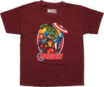 Avengers Oval Frame Juvenile T Shirt