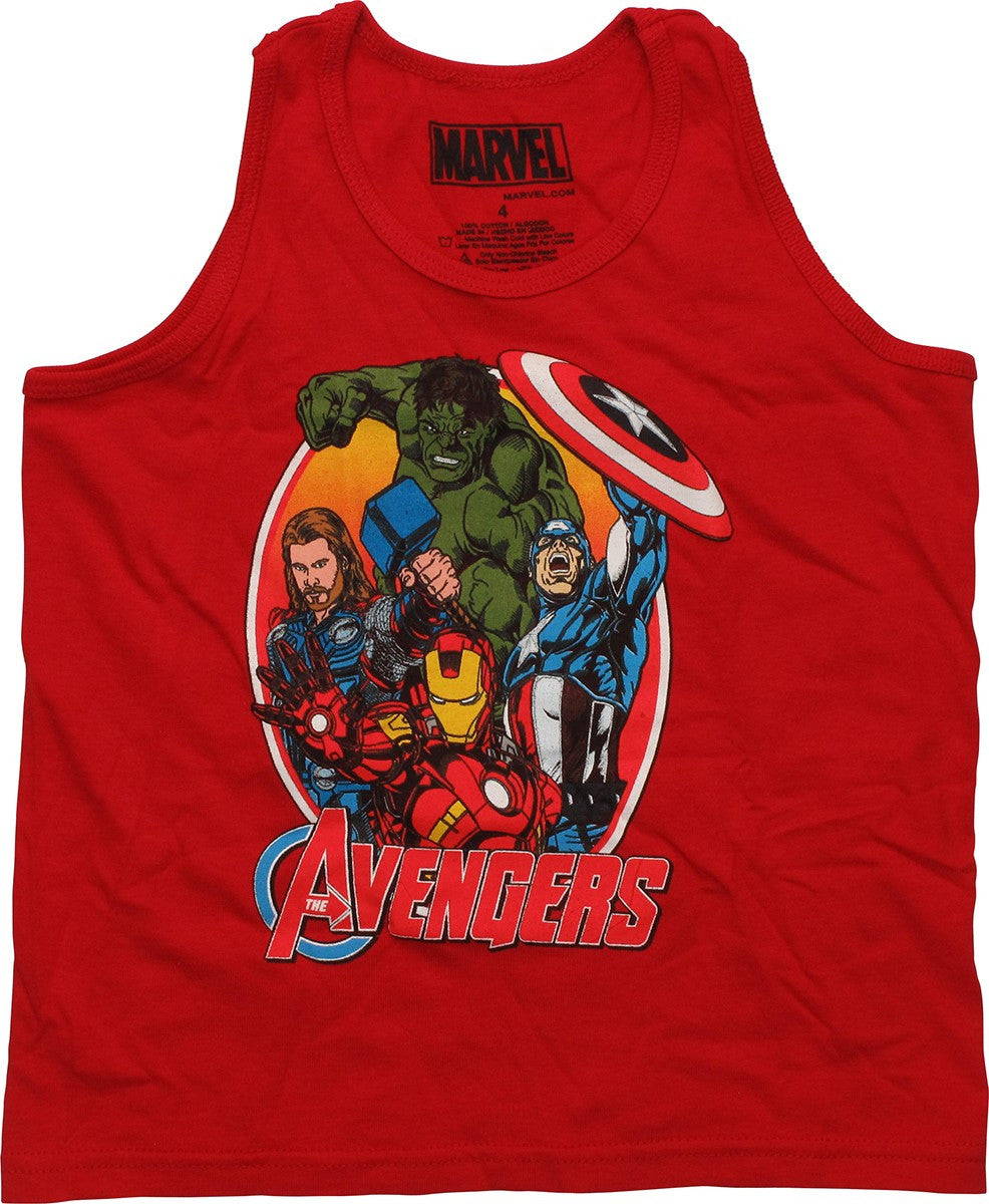 Avengers Oval Frame Tank Top Juvenile T-Shirt