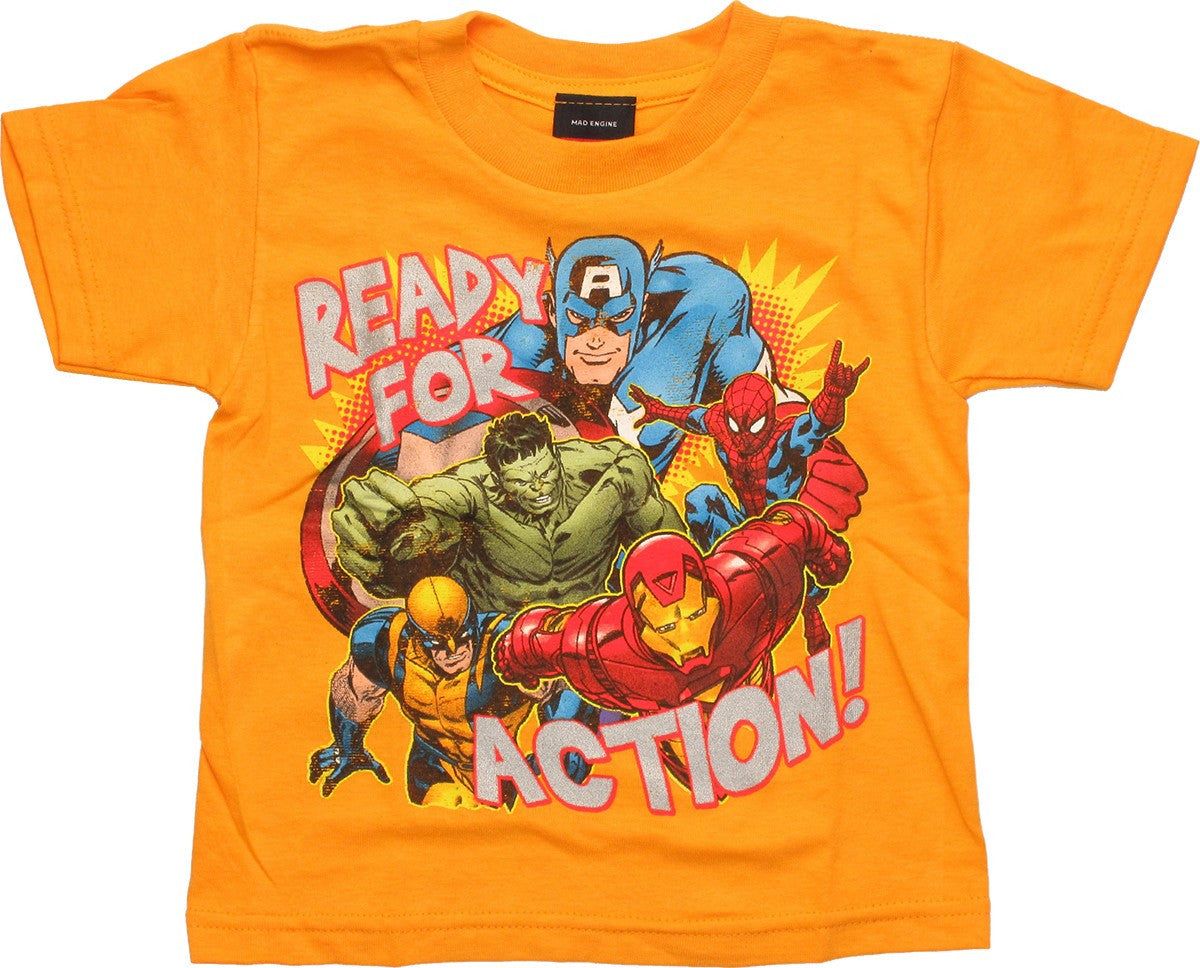 Avengers Ready Action Gold Toddler T-Shirt