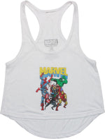 Avengers Marvel Group Racerback Juniors Tank Top