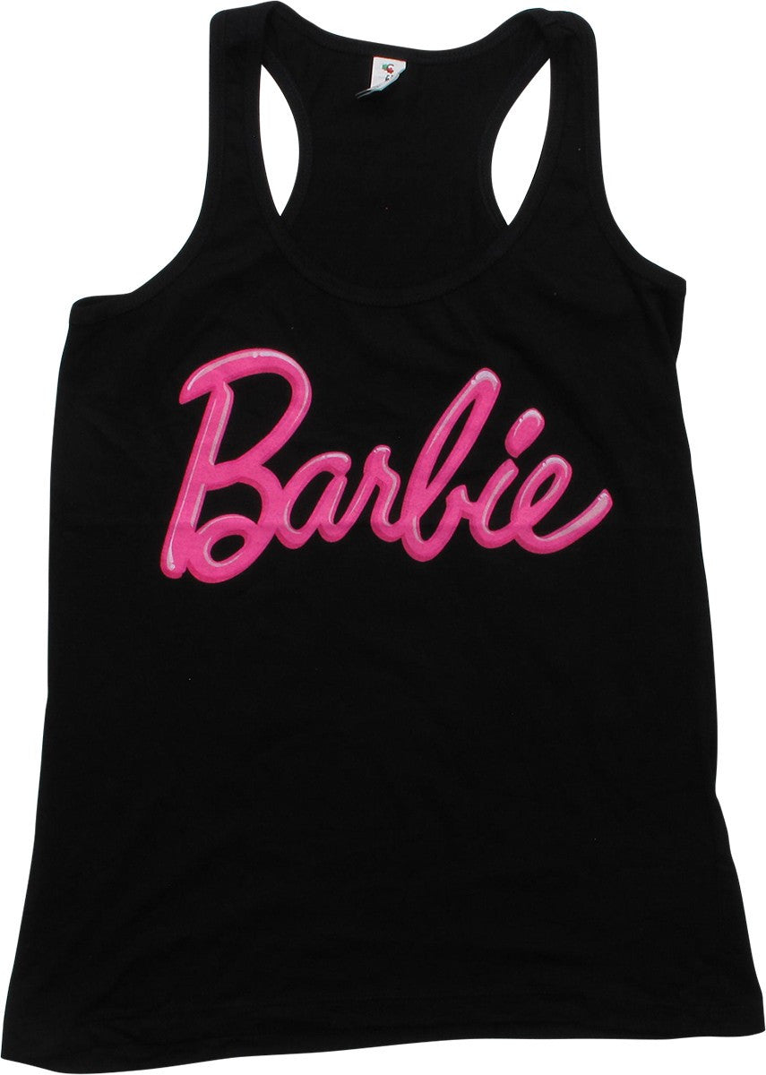 Barbie Plastic Logo Juniors Tank Top