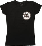 Dragon Ball Z Kame King Kai Black Juniors T-Shirt