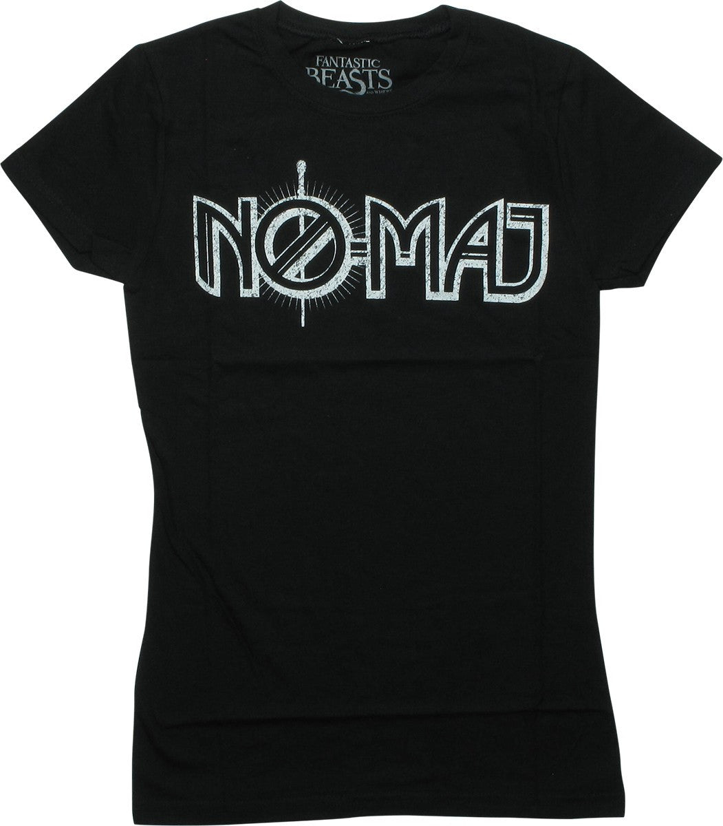 Fantastic Beasts No Maj Black Juniors T-Shirt