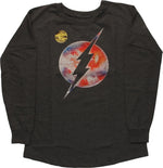 Flash Stitched Logo Long Sleeved Juniors T-Shirt