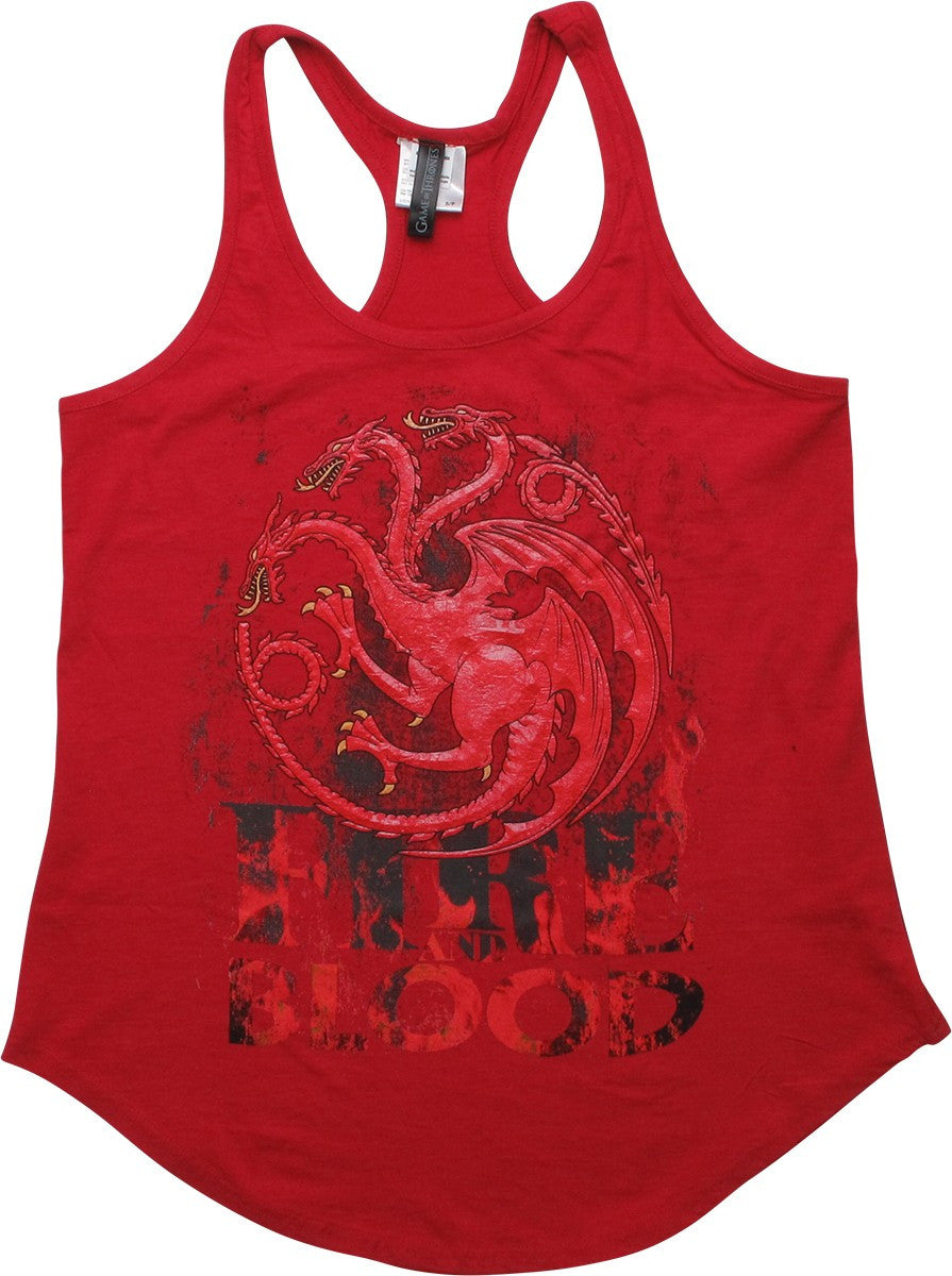 Game of Thrones Targaryen Fire Junior Tank Top