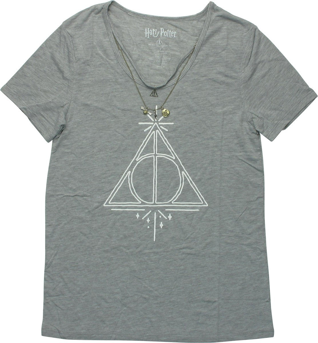 Harry Potter Deathly Hallows Charm Juniors T-Shirt