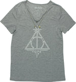 Harry Potter Deathly Hallows Charm Juniors T-Shirt