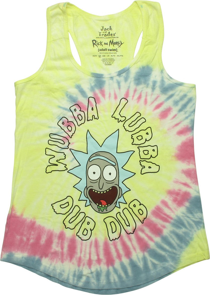 Rick and Morty Wubba Lubba TD Juniors Tank Top
