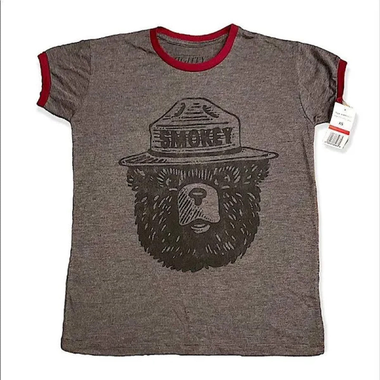 Smokey Bear Vintage Ringer Baby Tee