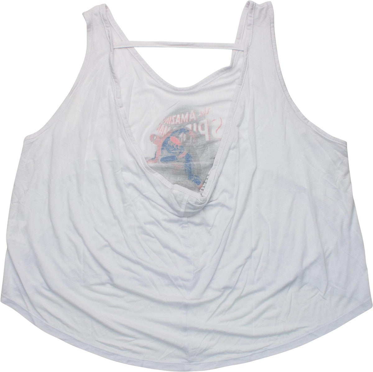 Amazing Spiderman Wall Low Back Juniors Tank Top