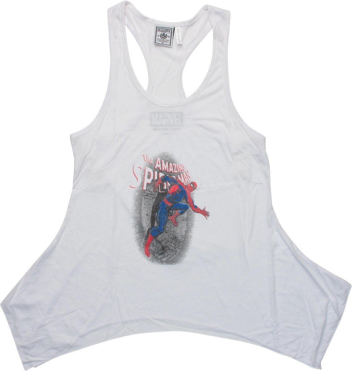Amazing Spiderman Wall Racerback Juniors Tank Top