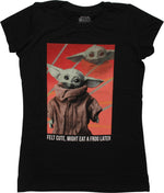 Star Wars Child Felt Cute Eat Frog Juniors T-Shirt