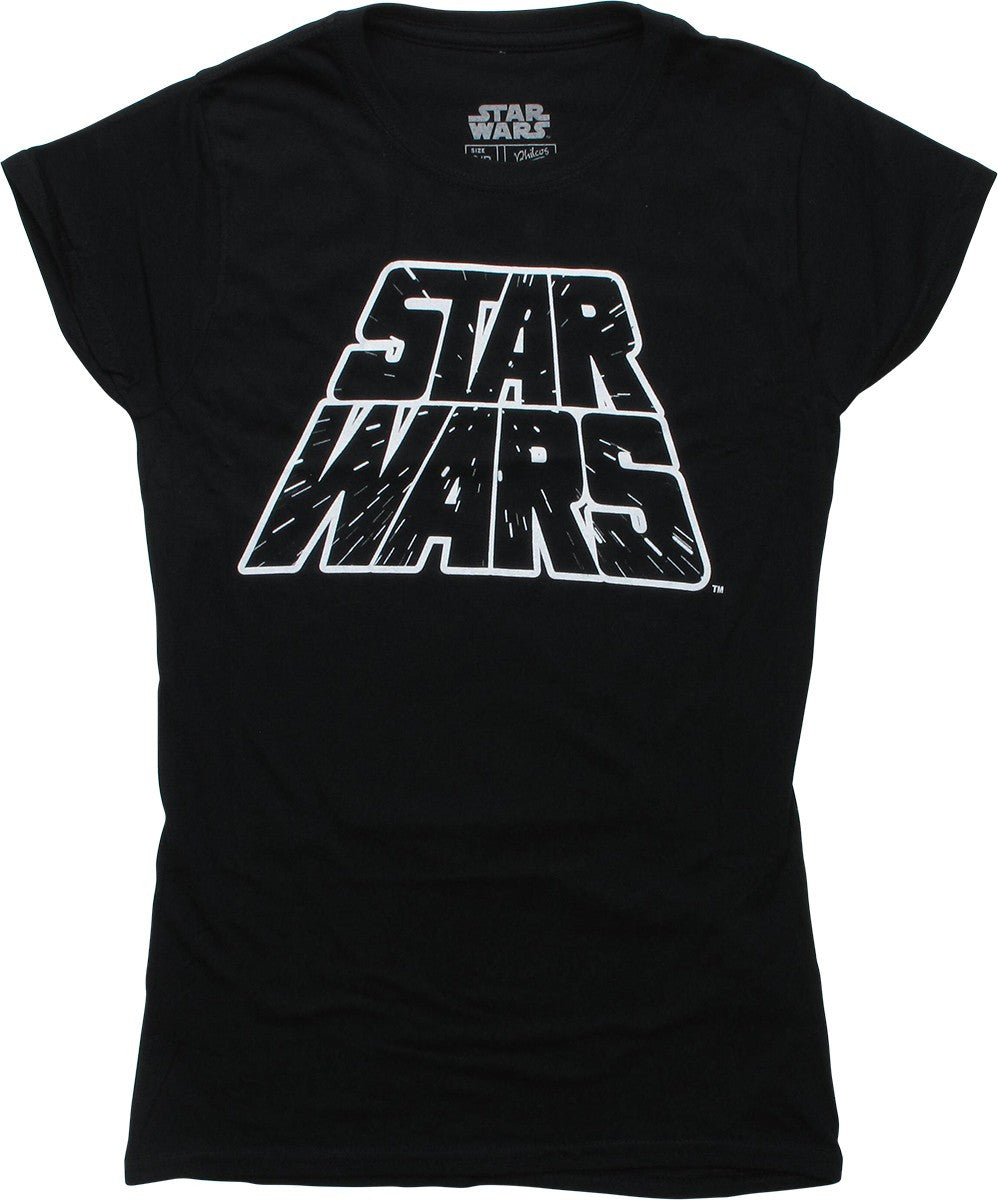Star Wars Name Hyperspace Black Juniors T-Shirt