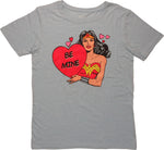 Wonder Woman Be Mine Heart Juniors T-Shirt