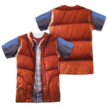 Back to the Future McFly Vest FB Dye Sub T Shirt