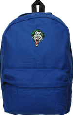Joker Face Patch It Blue Backpack