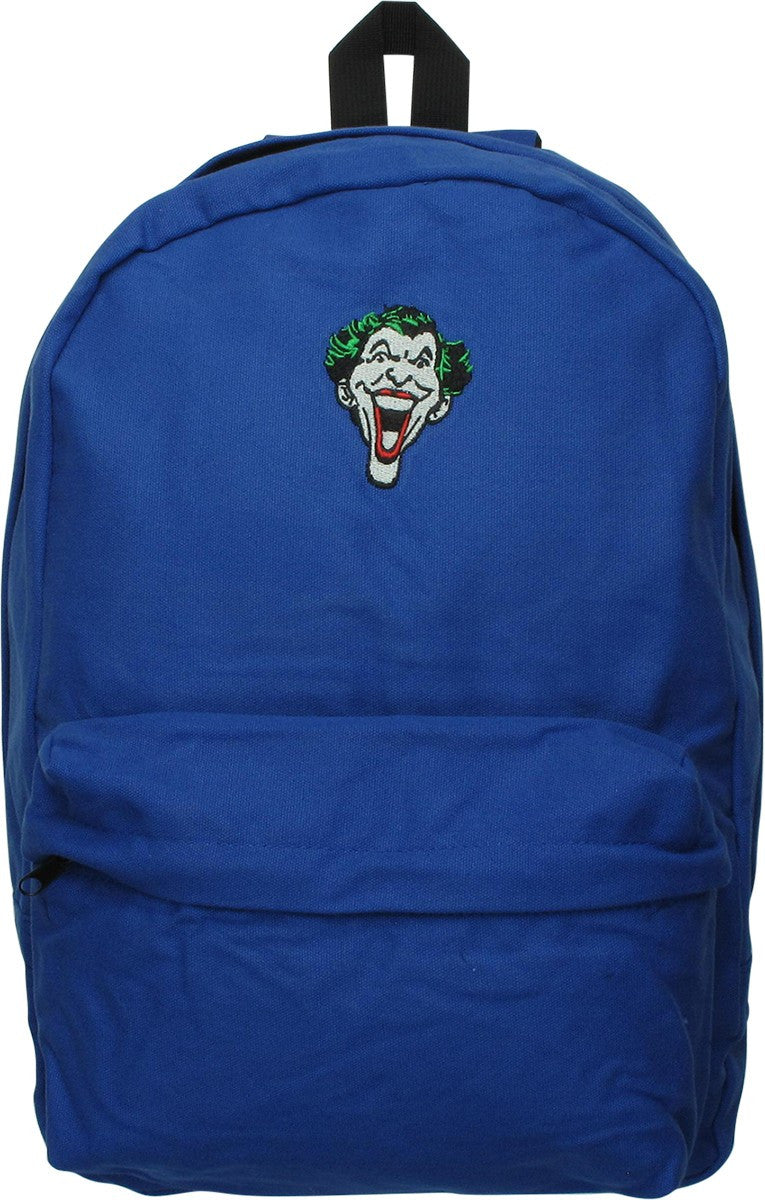 Joker Face Patch It Blue Backpack