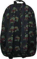 Star Wars Boba Fett Helmet Allover Print Backpack