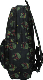 Star Wars Boba Fett Helmet Allover Print Backpack