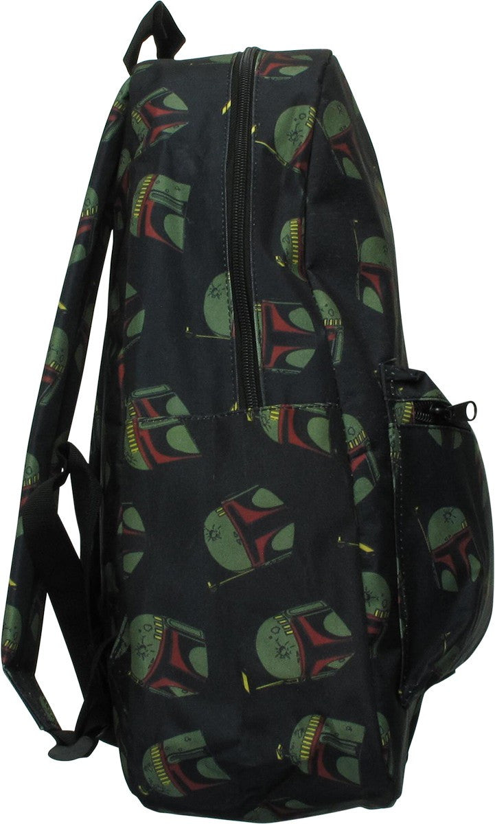 Star Wars Boba Fett Helmet Allover Print Backpack