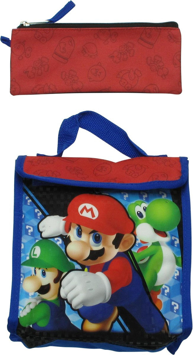 Super Mario Characters 5 Piece Backpack Set
