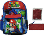 Super Mario Characters 5 Piece Backpack Set