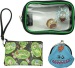 Rick and Morty 3 Piece Cosmetic Bag Set