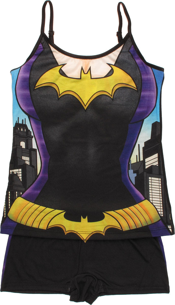 Batgirl Suit Cami and Shorts Junior Pajama Set