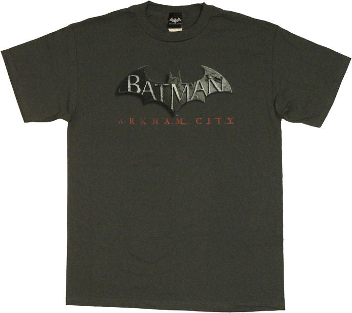 Batman Arkham City Charcoal T Shirt