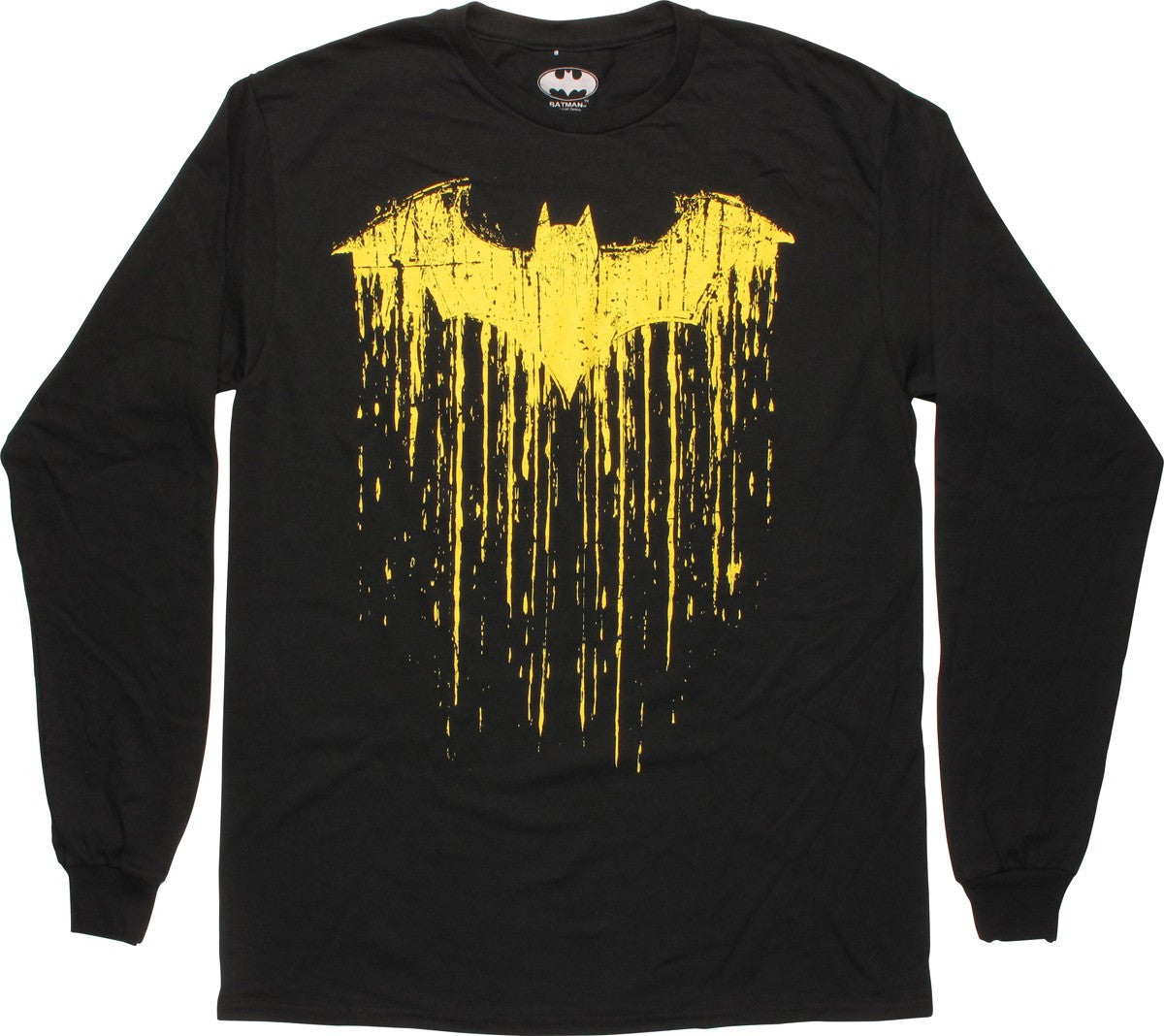 Batman Bat Drip Logo Long Sleeve T-Shirt