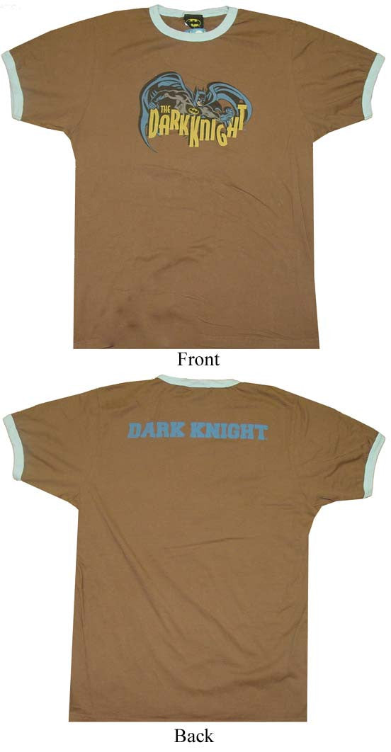 Batman Dark Knight Ringer T-Shirt Sheer