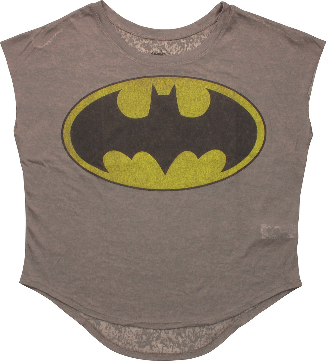 Batman Faded Classic Logo Dolman Ladies Tee
